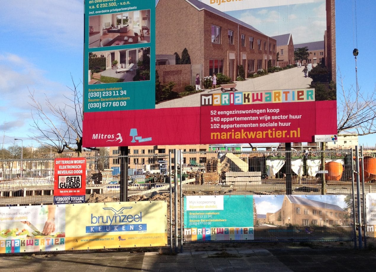 VerheesPlus reclame bouwbord