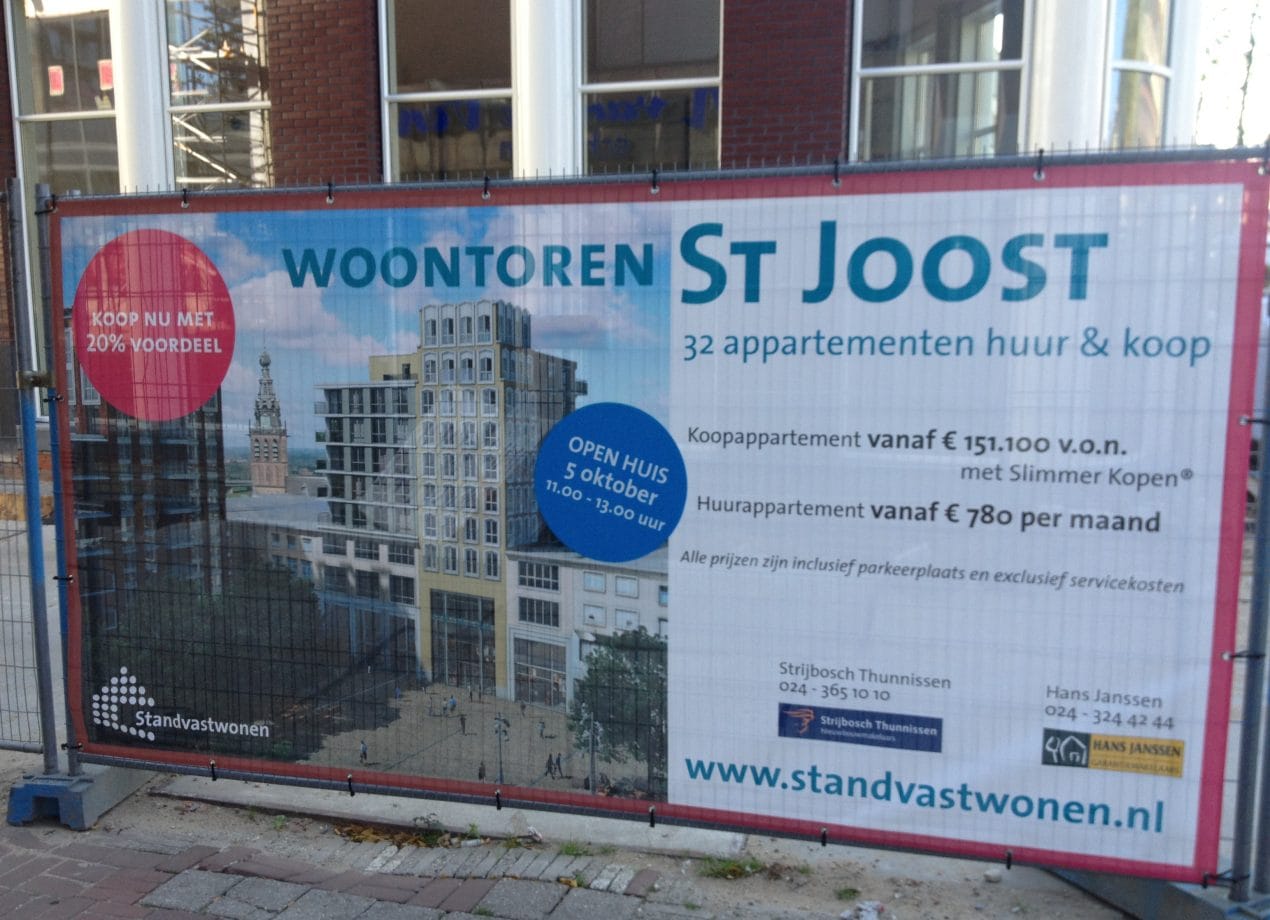 VerheesPlus reclame bouwhekdoek