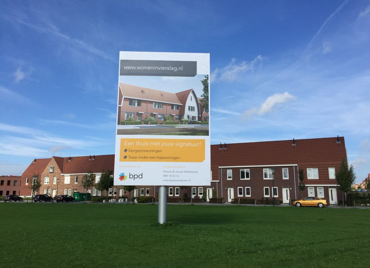 VerheesPlus reclame projectbord