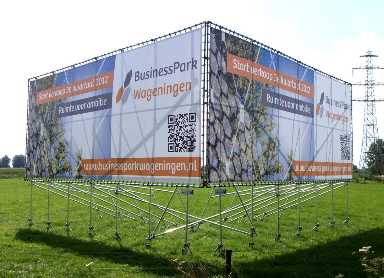 VerheesPlus reclame vrijstaand frame
